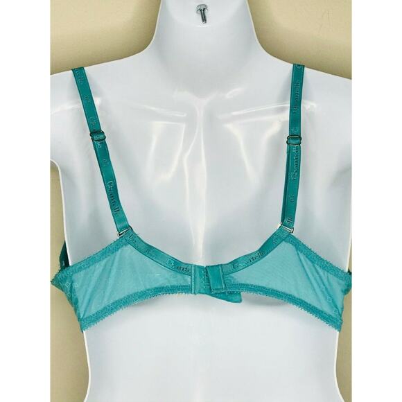 Chantelle Womens 3646 C Chic Sexy Underwire Push Up Bra 34D Blue - Picture 8 of 8